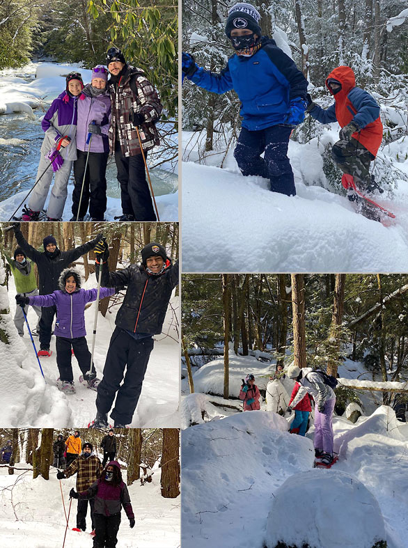 snowshoeing deep creek lake area